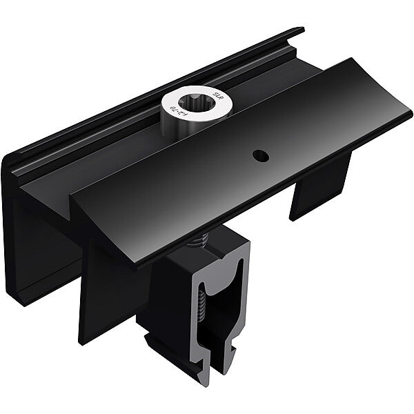 SL Rack Endklemme ohne Erdung schwarz eloxiert 96163-01